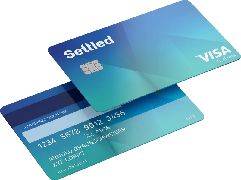 Settled Visa Business cards
